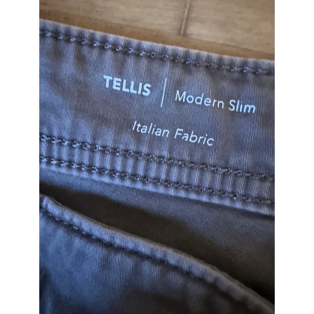AG Adriano Goldschmied Men's Tellis Modern Slim Pants Size 40x30 Gray‎ Sateen